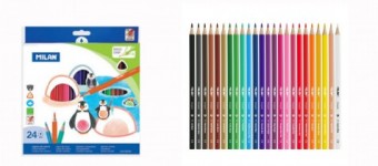 24 lapices de colores triangulares