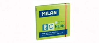 100 notas adhesivas verde fluo 76 x 76 mm